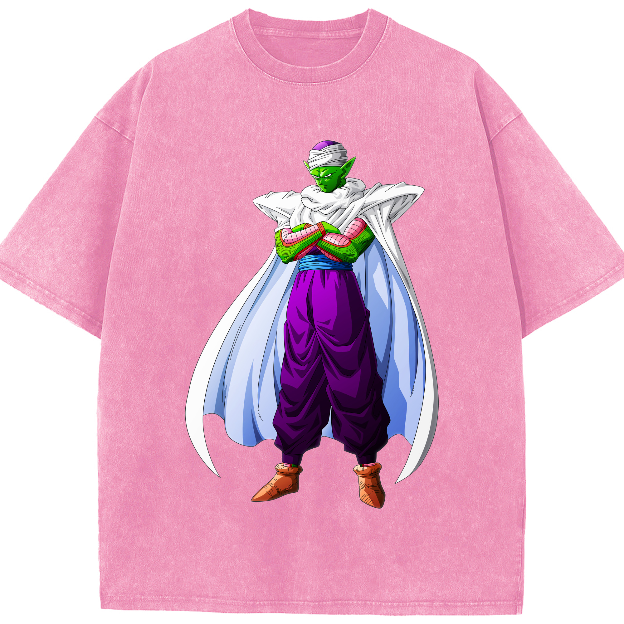 （画像用） ドラゴンボール ピッコロ DRAGON BALL Piccolo 綿100% ヴィンテージ風 半袖Tシャツ（フロントプリント）